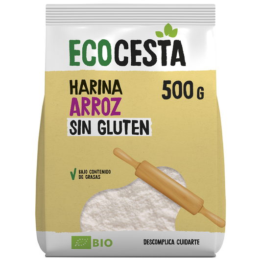 Harina de Arroz Bio Sin Gluten Ecocesta 500 g