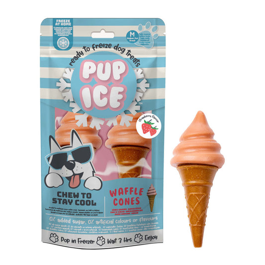 2 Helados Snack Pup Ice Cucurucho De Fresa 2 X 110g_0