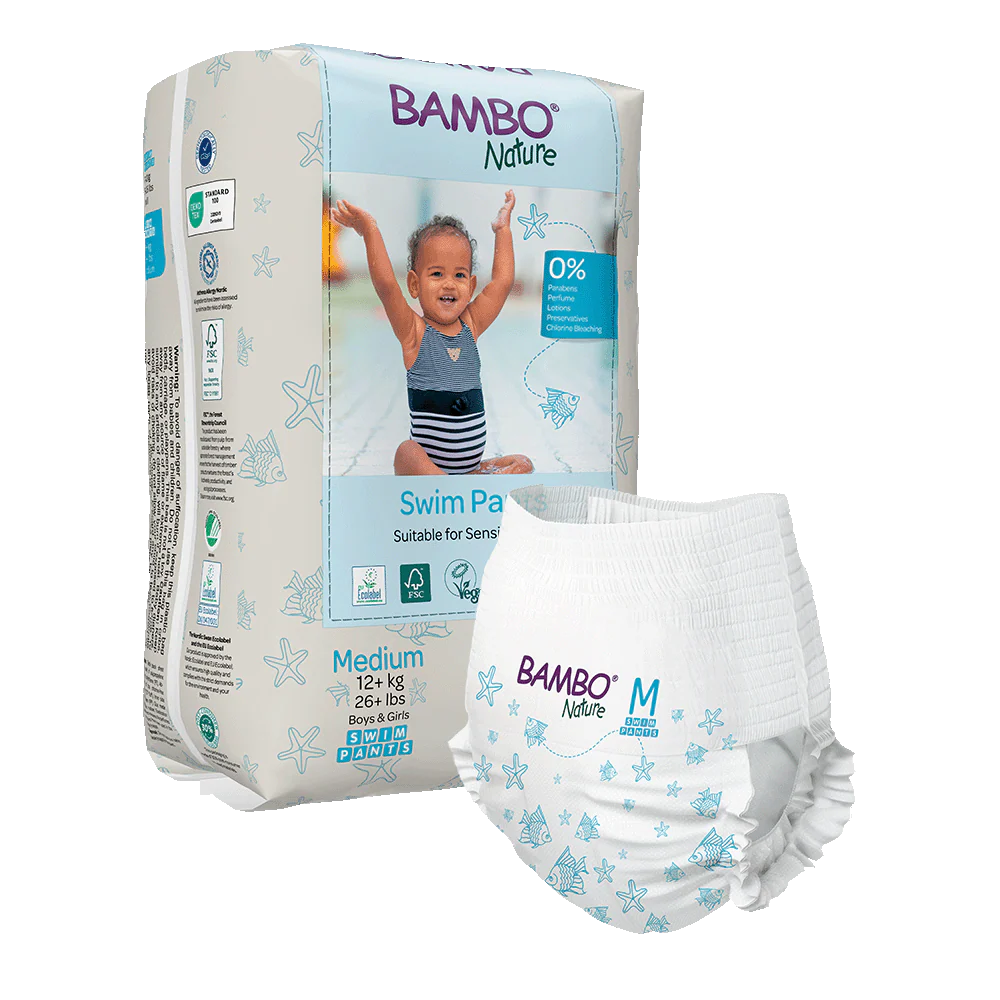 Pañales Pants para Agua Bambo Nature Talla M ( + 12 Kg) Bambo Nature 12 uds