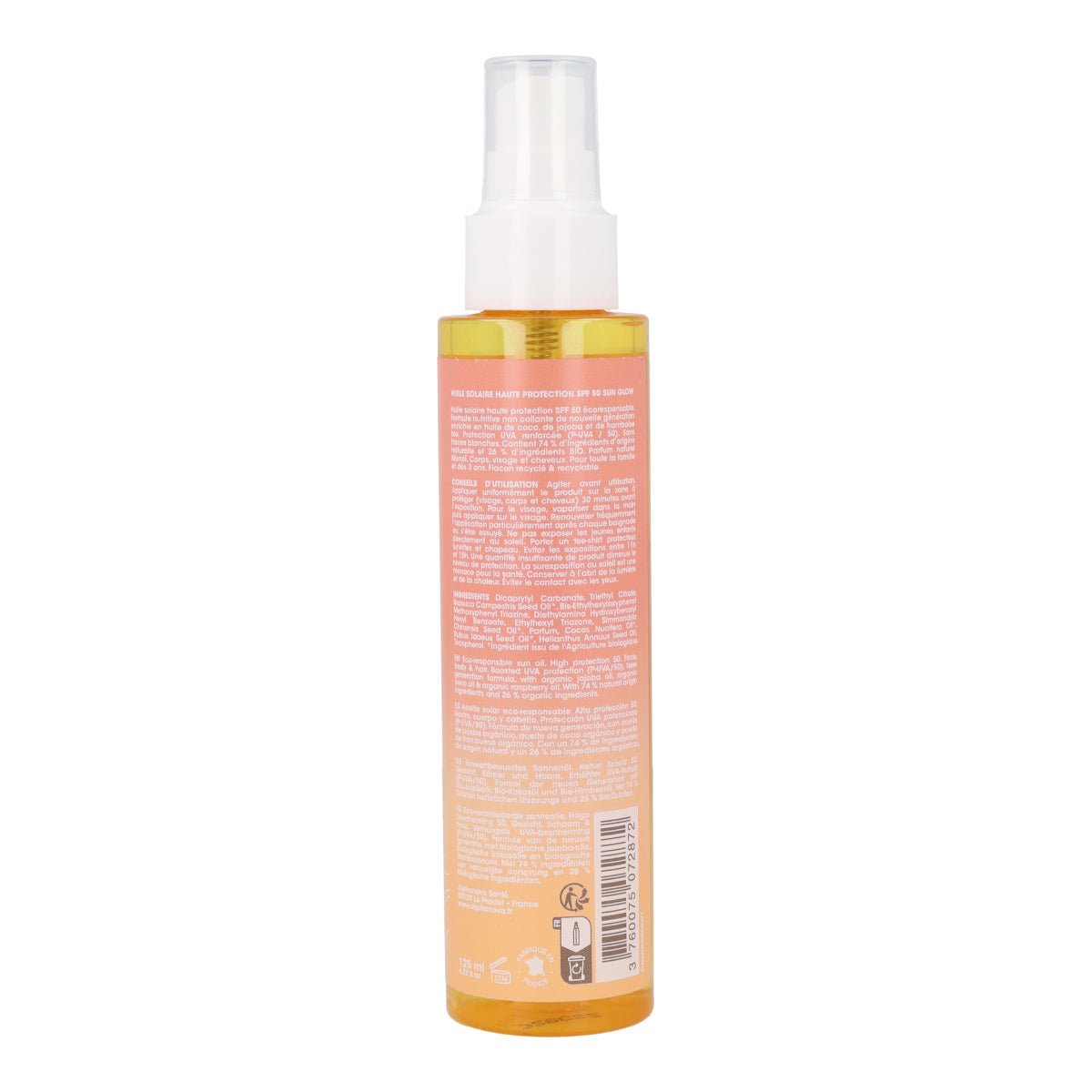 Aceite solar daily sun FPS50 Alphanova 125ml