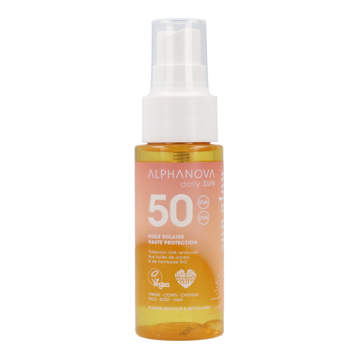 Aceite solar daily sun FPS50 Alphanova 50ml