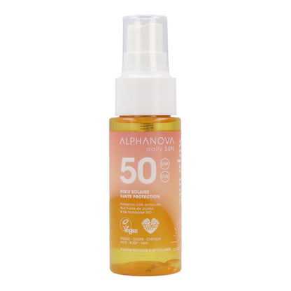 Aceite solar daily sun FPS50 Alphanova 50ml