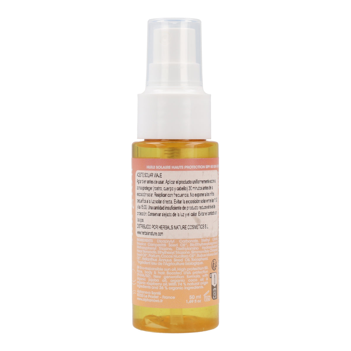Aceite solar daily sun FPS50 Alphanova 50ml