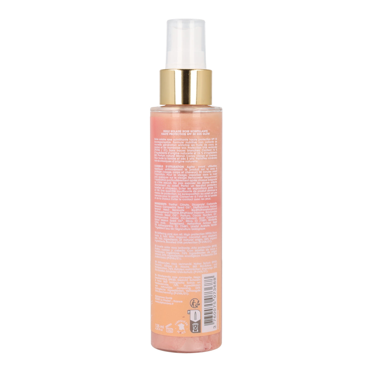 Daily sun aceite solar brillante FPS50 Alphanova 125 ml