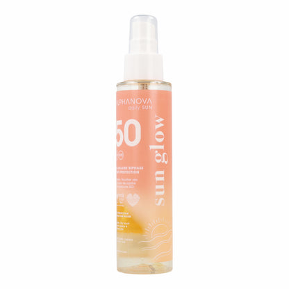 Agua bifásica solar alta protección FPS50 Alphanova 125ml