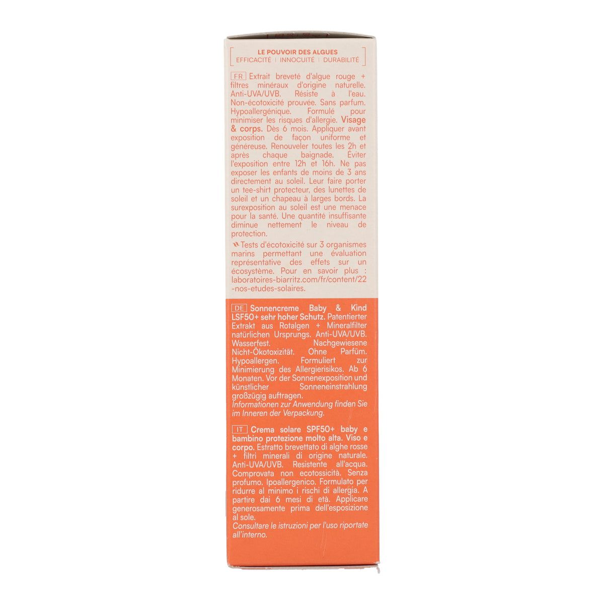 Crema protectora Niños SPF50+ Alga Maris 100 ml