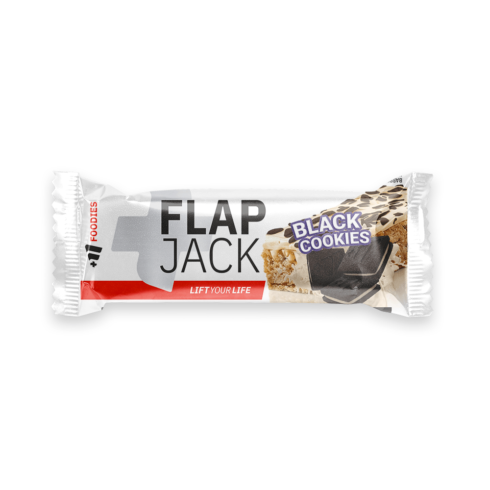 Flapjack (barrita De Avena Energética) - 80g - Chocolate Blanco Con Black Cookies - Aporta Energía - Masmusculo_0