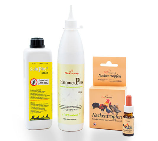 Pack Adiós Piojos - Productos Naturales Para Desparasitar Aves De Corral - Elimina El Piojo De Las Gallinas - Pequeño_0
