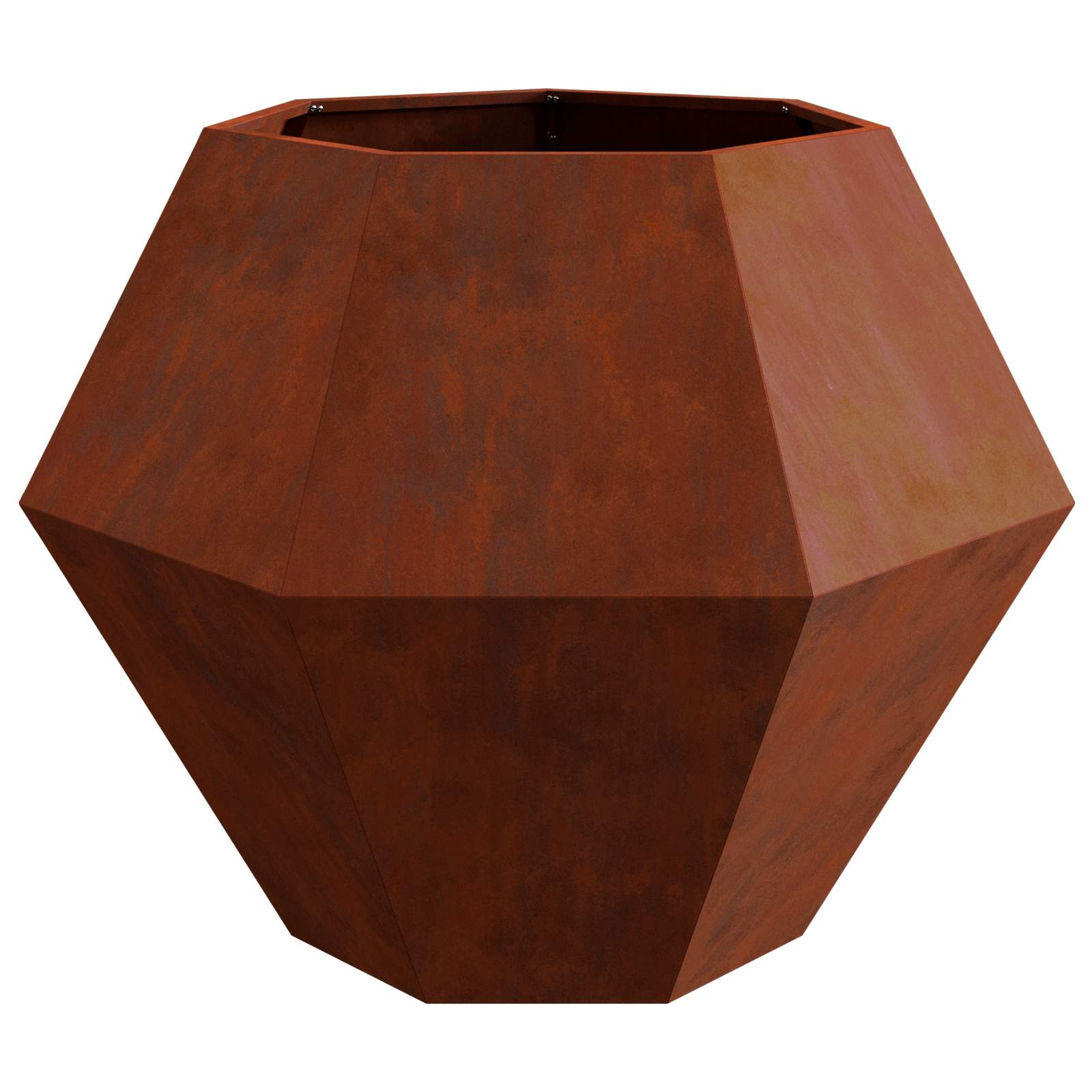 Jardinera Oxidado 100 X 100 X 80 Cm Acero Autopatinable_5