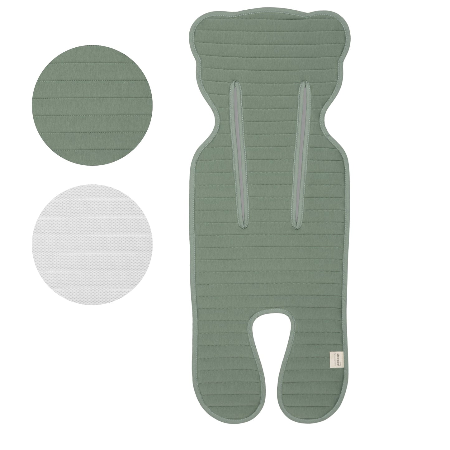 Colchoneta Unviersal Transpirable Para Silla De Paseo Ocean Green_1