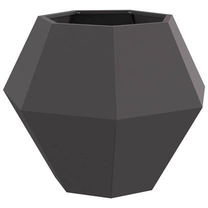 Jardinera 2 Pcs Negro 75 X 75 X 60 Cm Acero_4