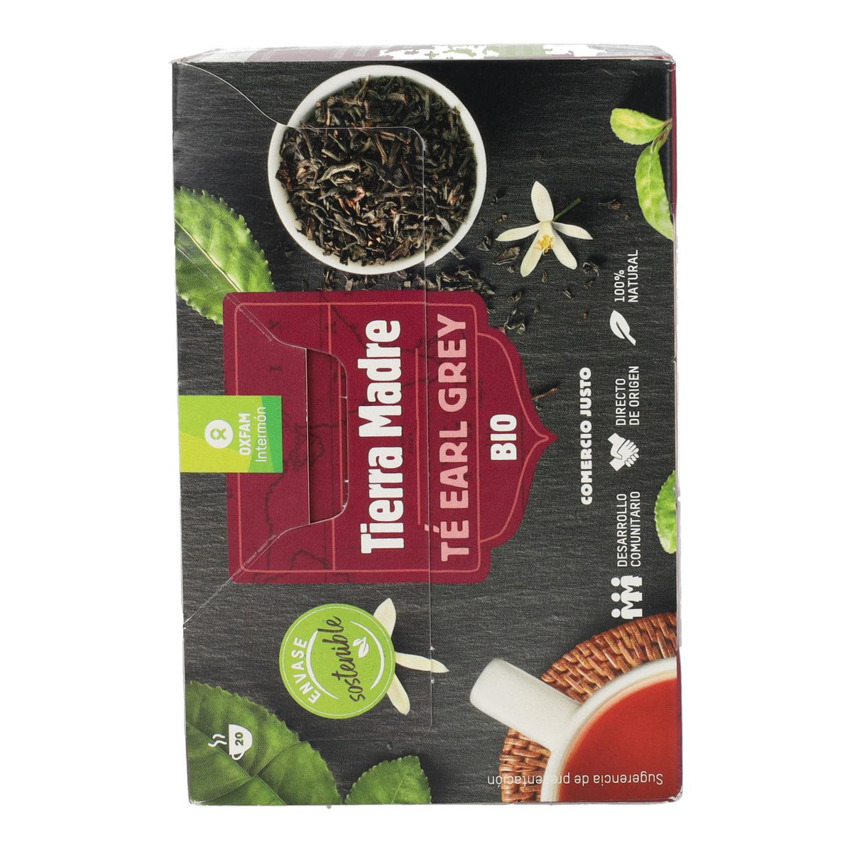 Té negro earl grey Comercio Justo bio  Tierra Madre Oxfam Intermón 40 g