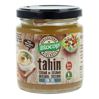 Tahin Integral Tostado con Sal Biocop 225 g
