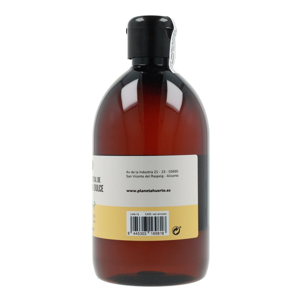 Aceite vegetal de almendras dulces Planeta Huerto 500 ml