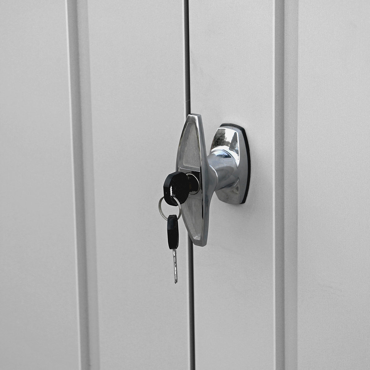 Caseta Jardín Palladium 8×6 Metal Gris Plata_5