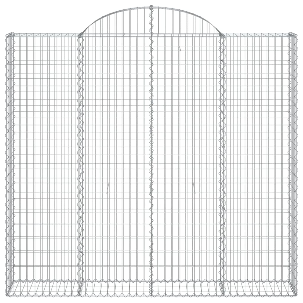 Cestas De Gaviones 5 Uds Forma De Arco Hierro 200x30x180/200 Cm_3