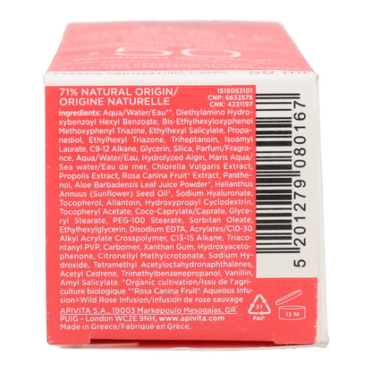 Gel Crema Solar Hydra Fresh SPF50 Apivita 50ml