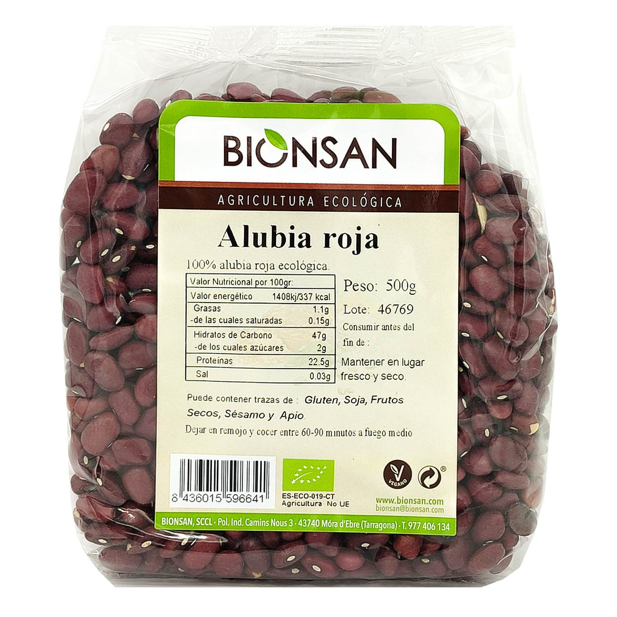Alubia Roja Eco Bionsan 500gr_0