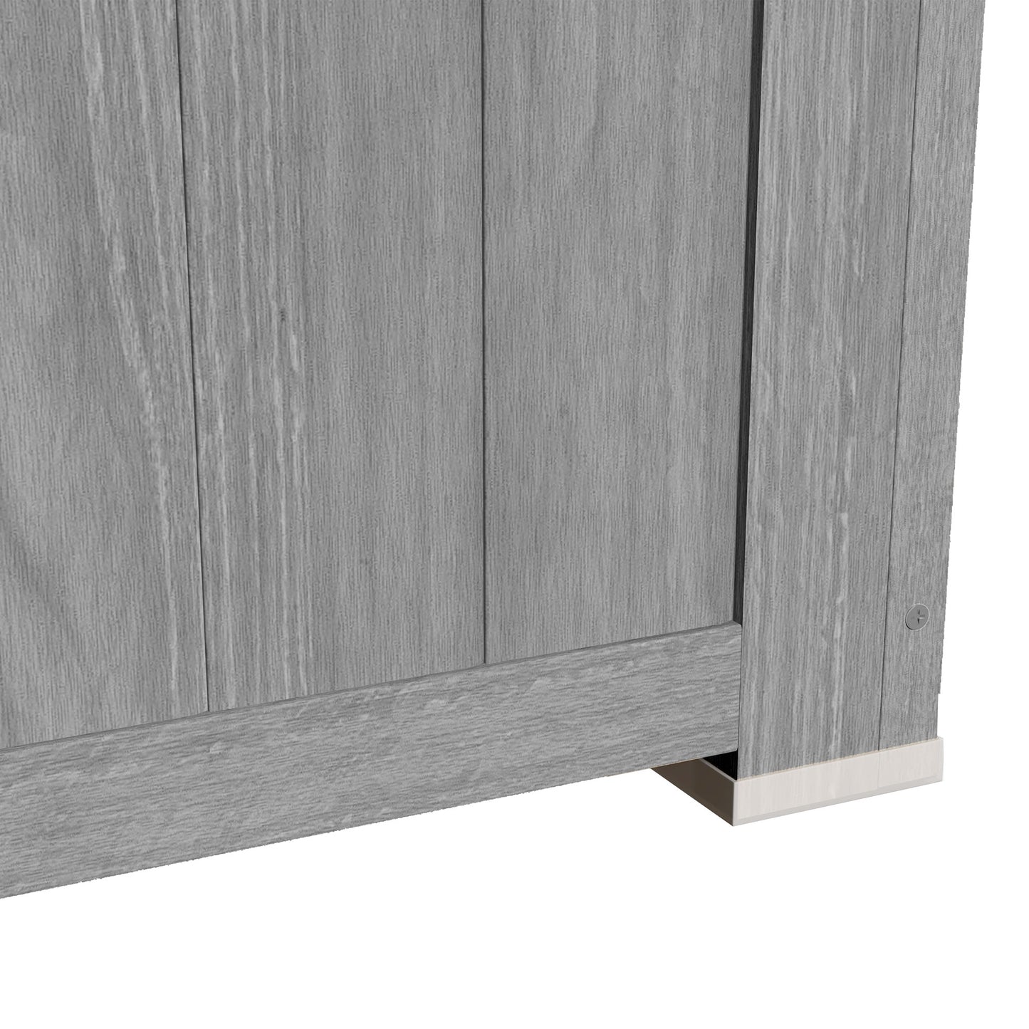 Outsunny Cobertizo De Madera 0,83 M² 127x65x168 Cm Con 2 Puertas Gris_3