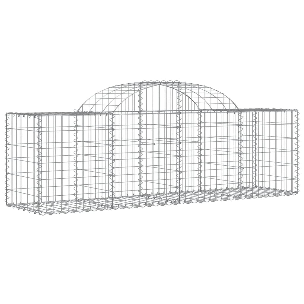 Cestas De Gaviones 50 Uds Forma De Arco Hierro 200x50x60/80 Cm_2