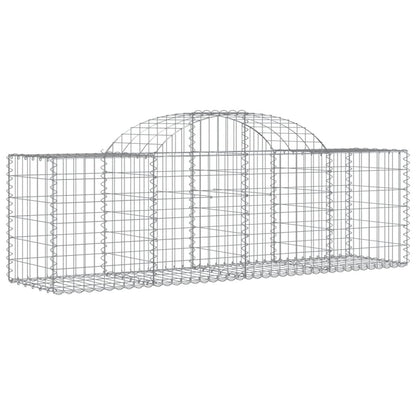 Cestas De Gaviones 50 Uds Forma De Arco Hierro 200x50x60/80 Cm_2