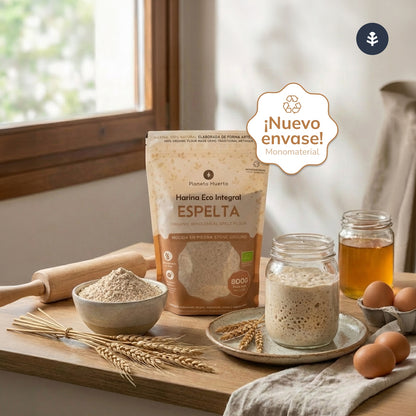 Harina Integral de Espelta Eco Planeta Huerto 800 g