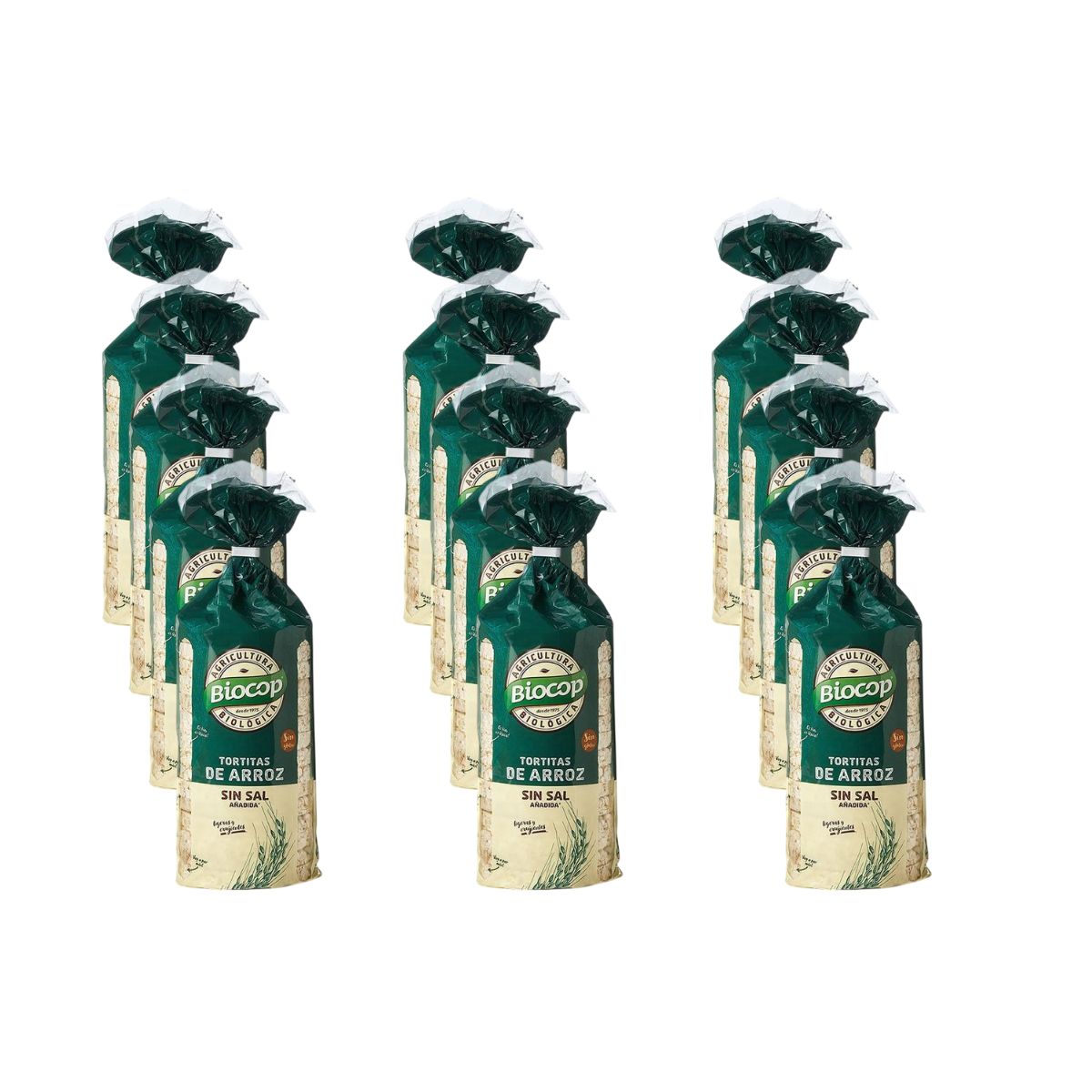 Pack 12x Tortitas de Arroz sin sal Biocop 200 g