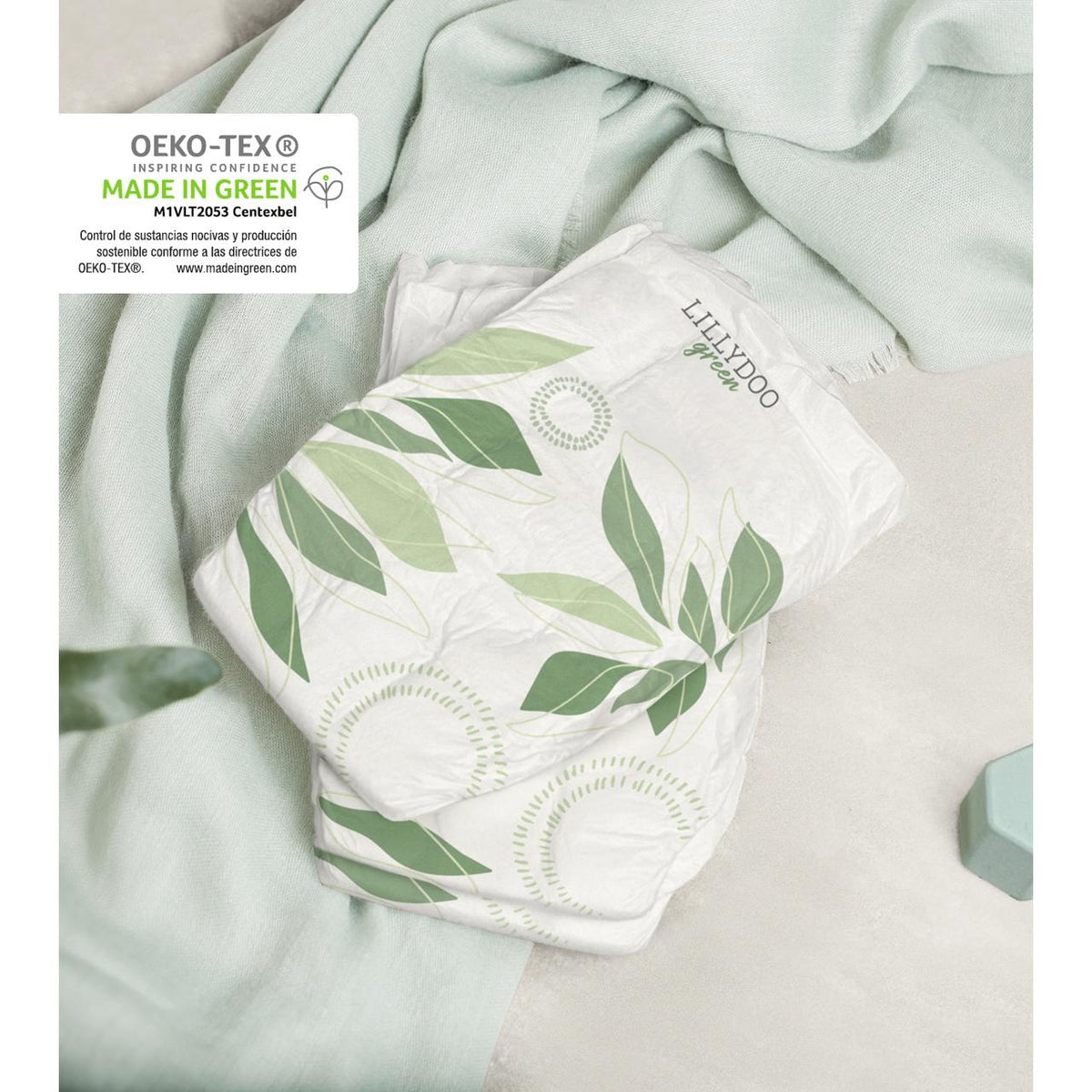Pack ahorro Pañales LILLYDOO green, Talla 7, +15kg 105 uds