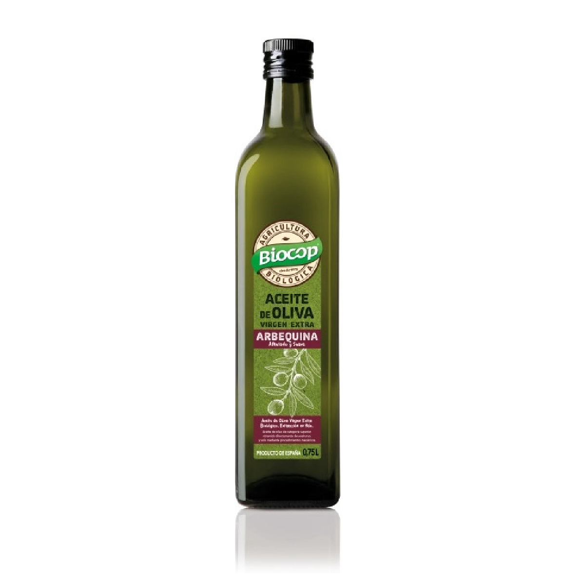Aceite de Oliva Virgen Extra Arbequina Biocop 750 ml
