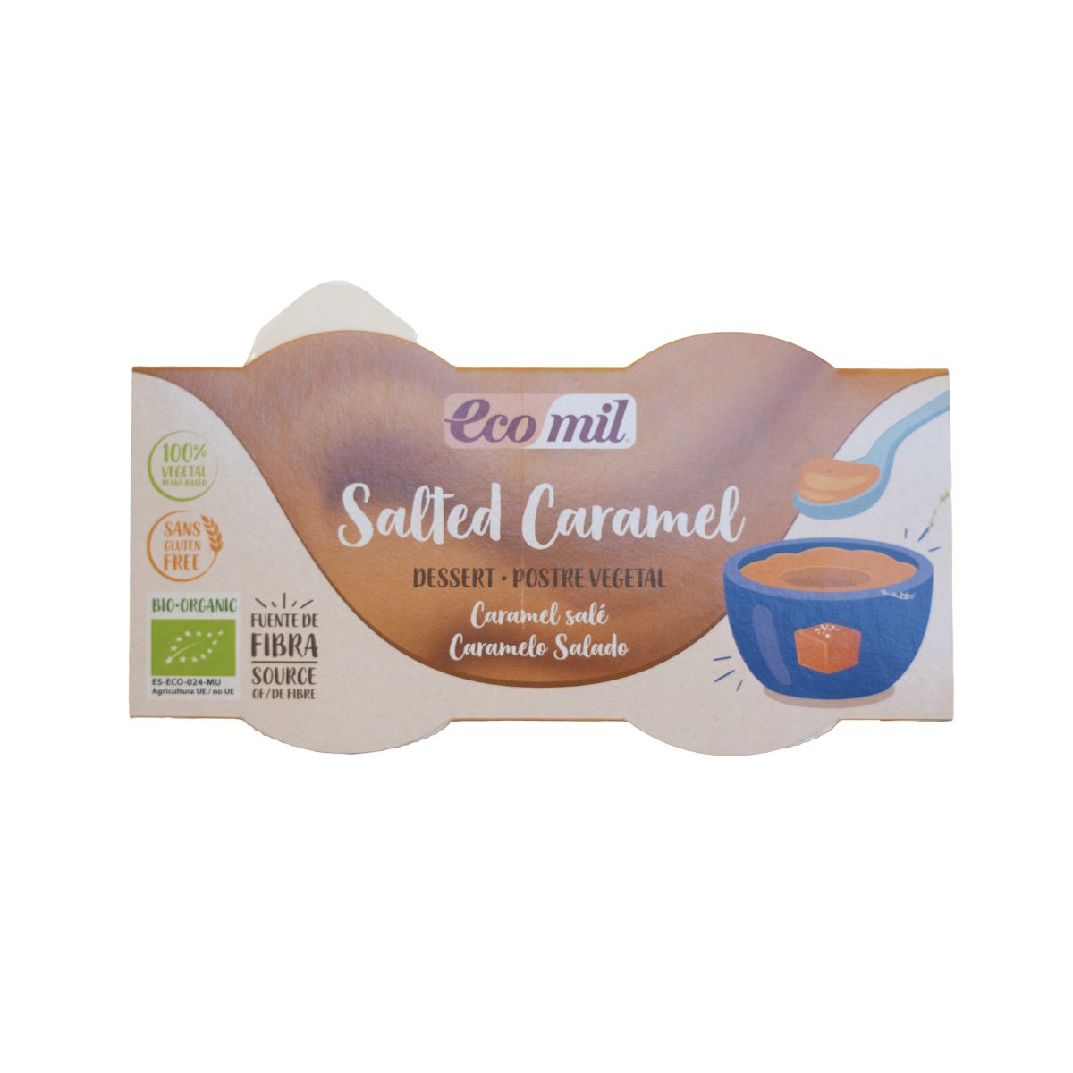 Postre Salted Caramel Bio Ecomil 2 uds de 125 g
