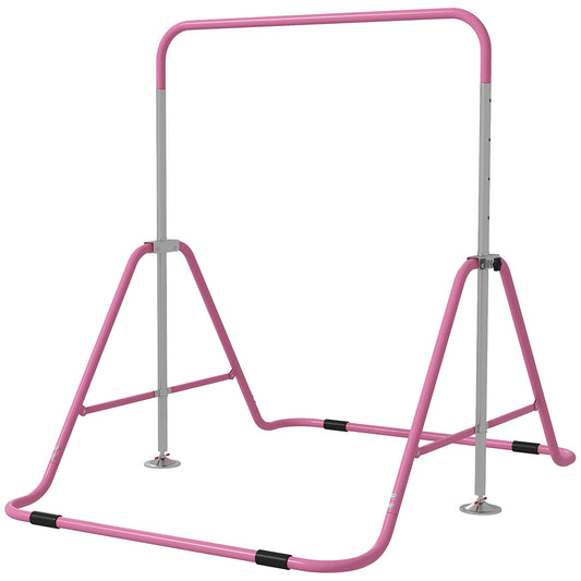 Barra De Gimnasia Homcom Acero Rosa 154x106.2x128.5 Cm 340-005v01pk_0