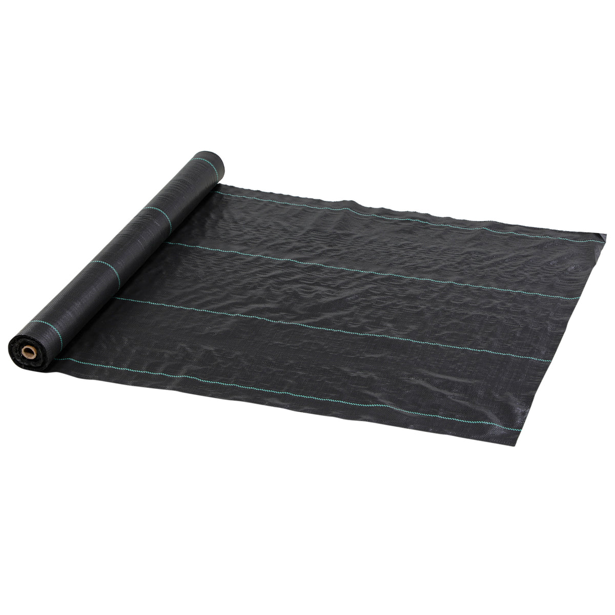 Outsunny Malla Antimaleza 1x100 M 60 G/m² Para Control De Malezas Malas Negro_0