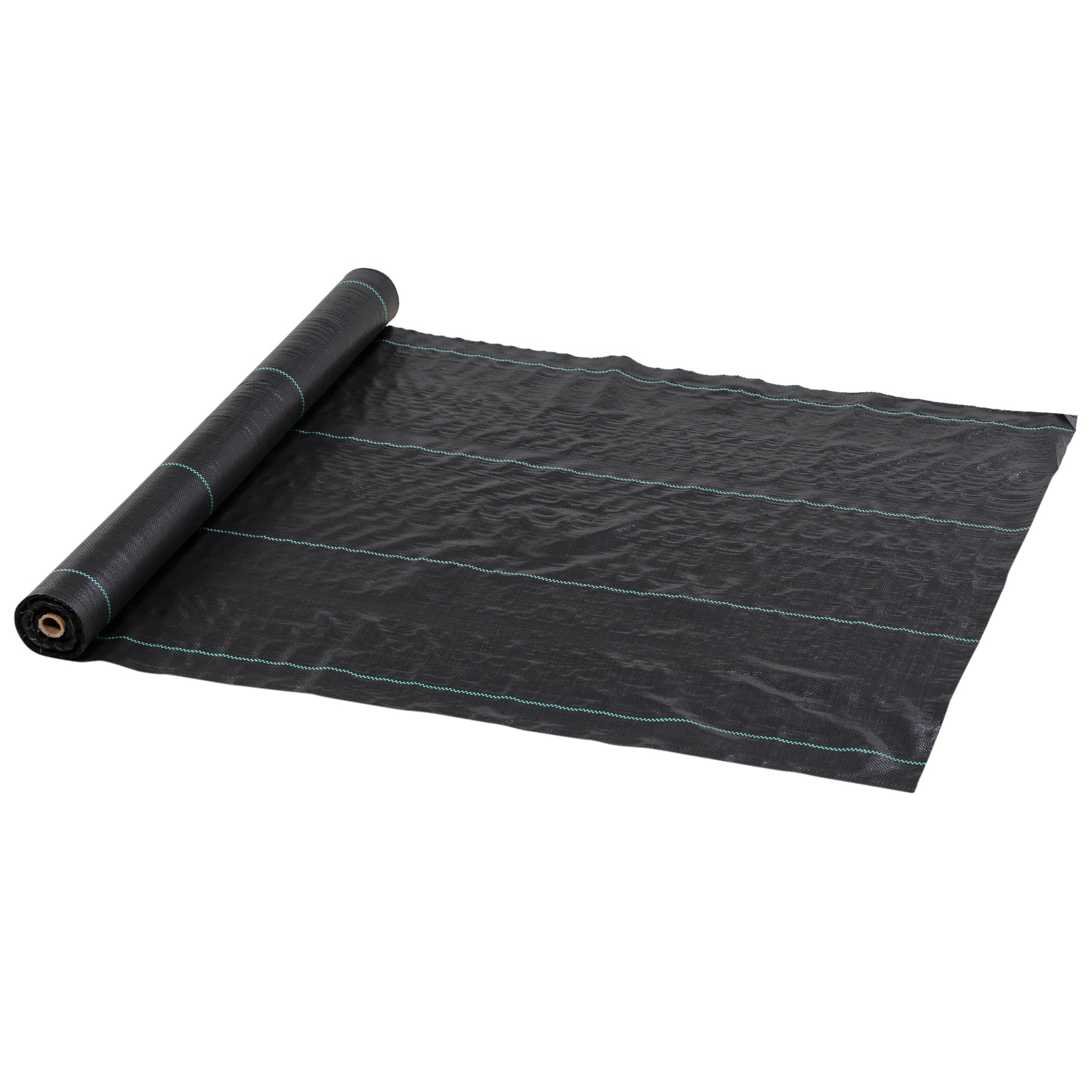 Outsunny Malla Antimaleza 1x100 M 60 G/m² Para Control De Malezas Malas Negro_0