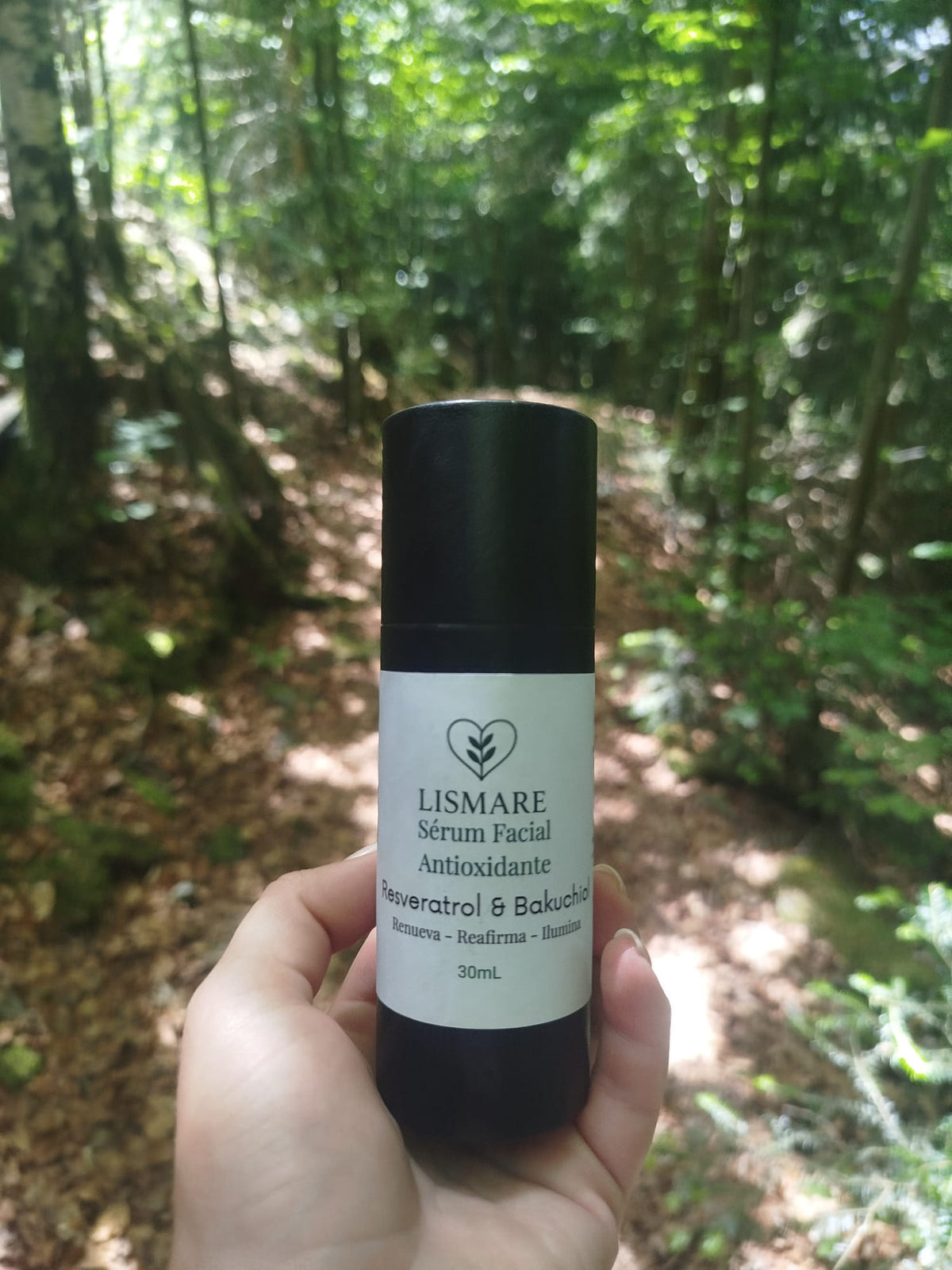 Sérum facial con Resveratrol y Bakuchiol 30 ml – Antioxidante - Renueva, reafirma e ilumina – Lismare_4