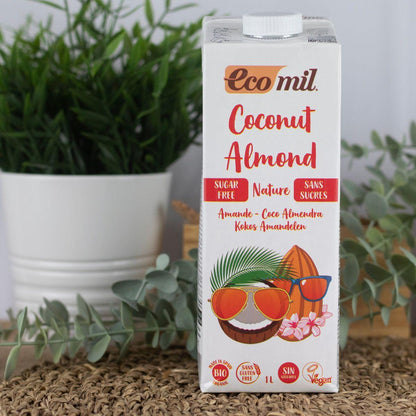 Bebida Coco y Almendra sin azúcar Ecomil 1L