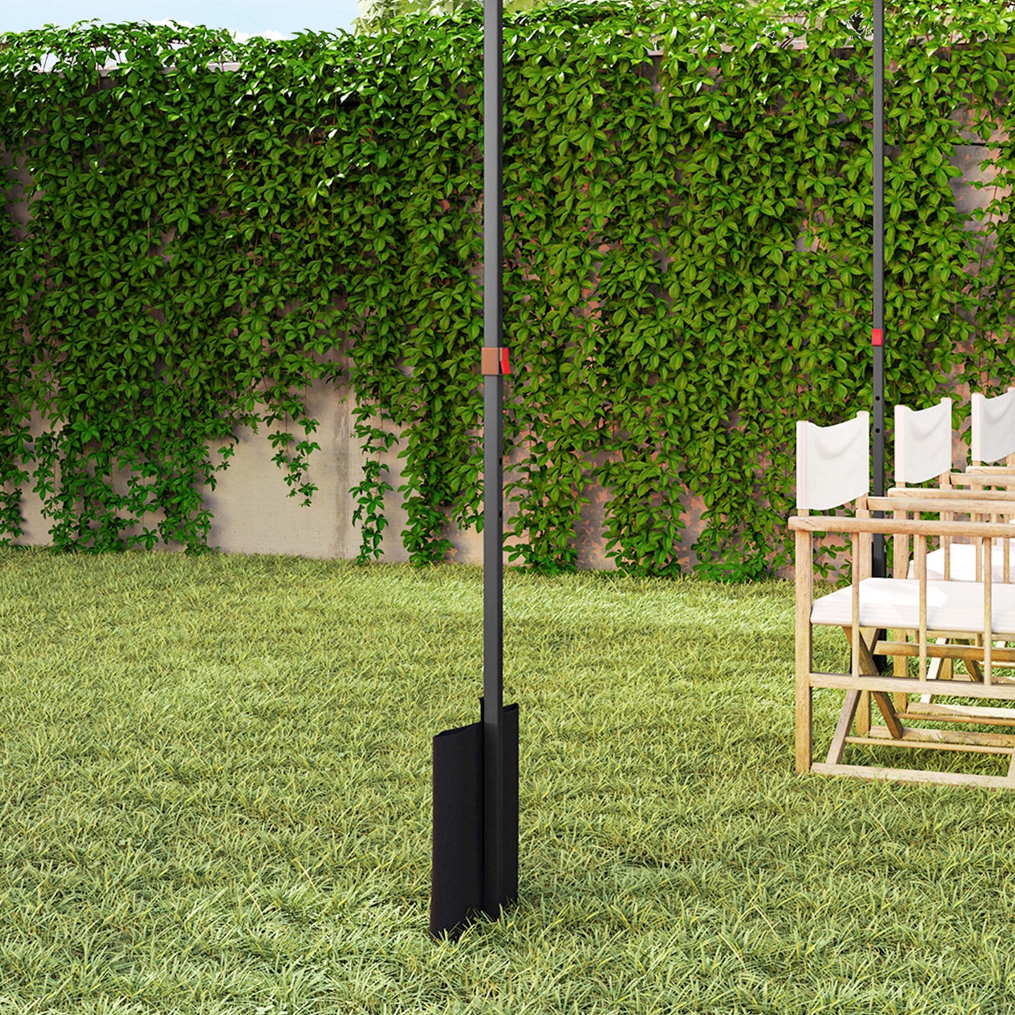 Outsunny Carpa Plegable Pop-up Gazebo 3x3 M Con Protección Uv 50+ Blanco_3