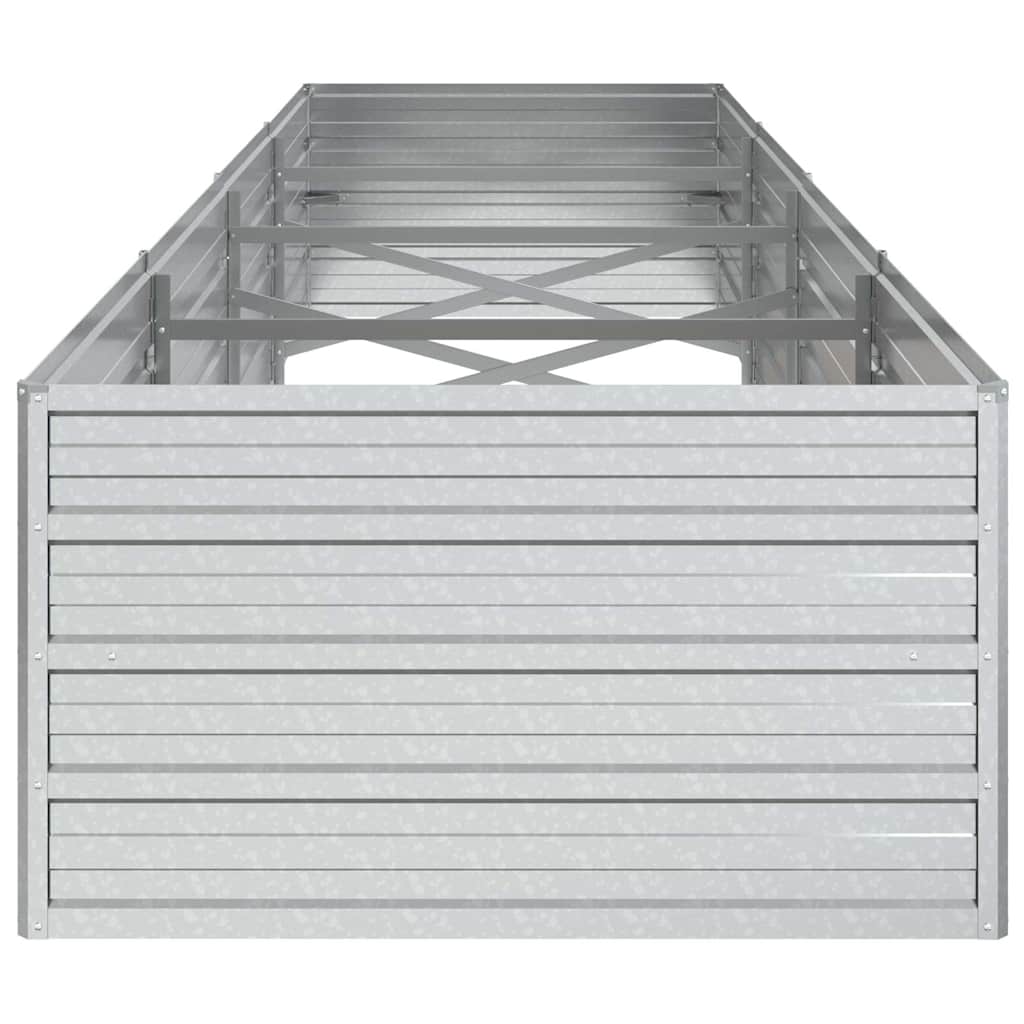 Arriate De Acero Galvanizado Plateado 320x80x45 Cm_4
