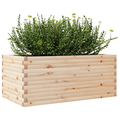 Jardinera De Madera Maciza De Pino 110x60x45,5 Cm_3