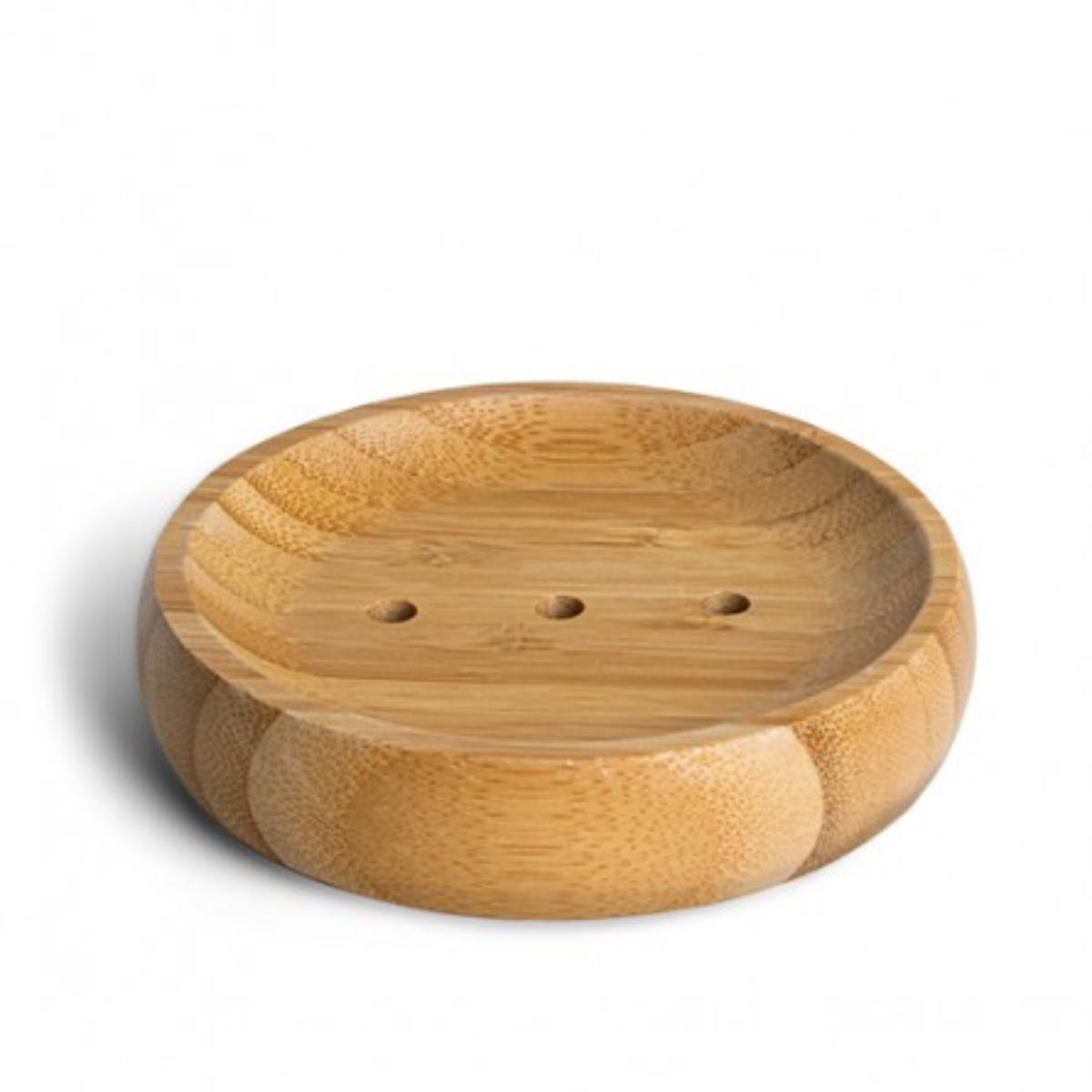 Jabonera de bambú FSC  Rectangular 12 x 8 x 1,5 cm aprox.