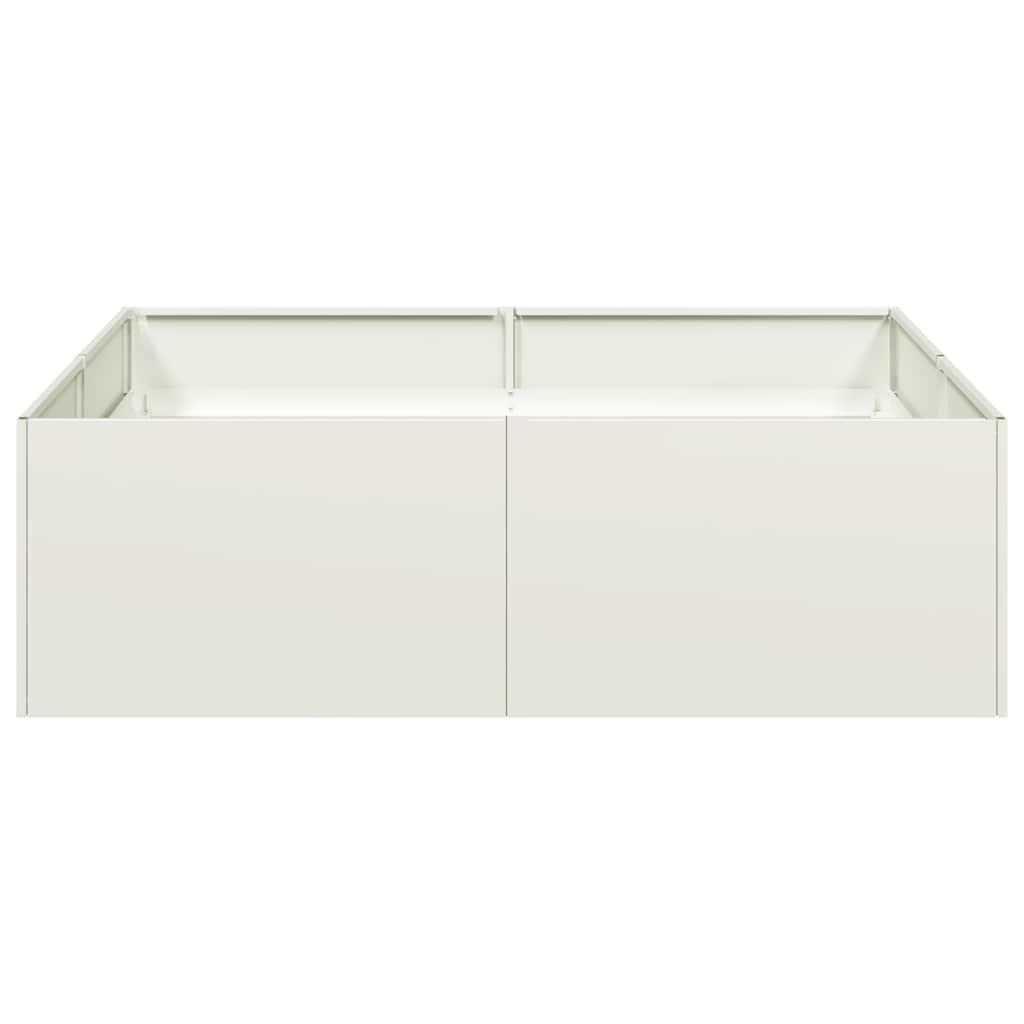 Jardinera Acero Blanco 100x100x30 Cm_3
