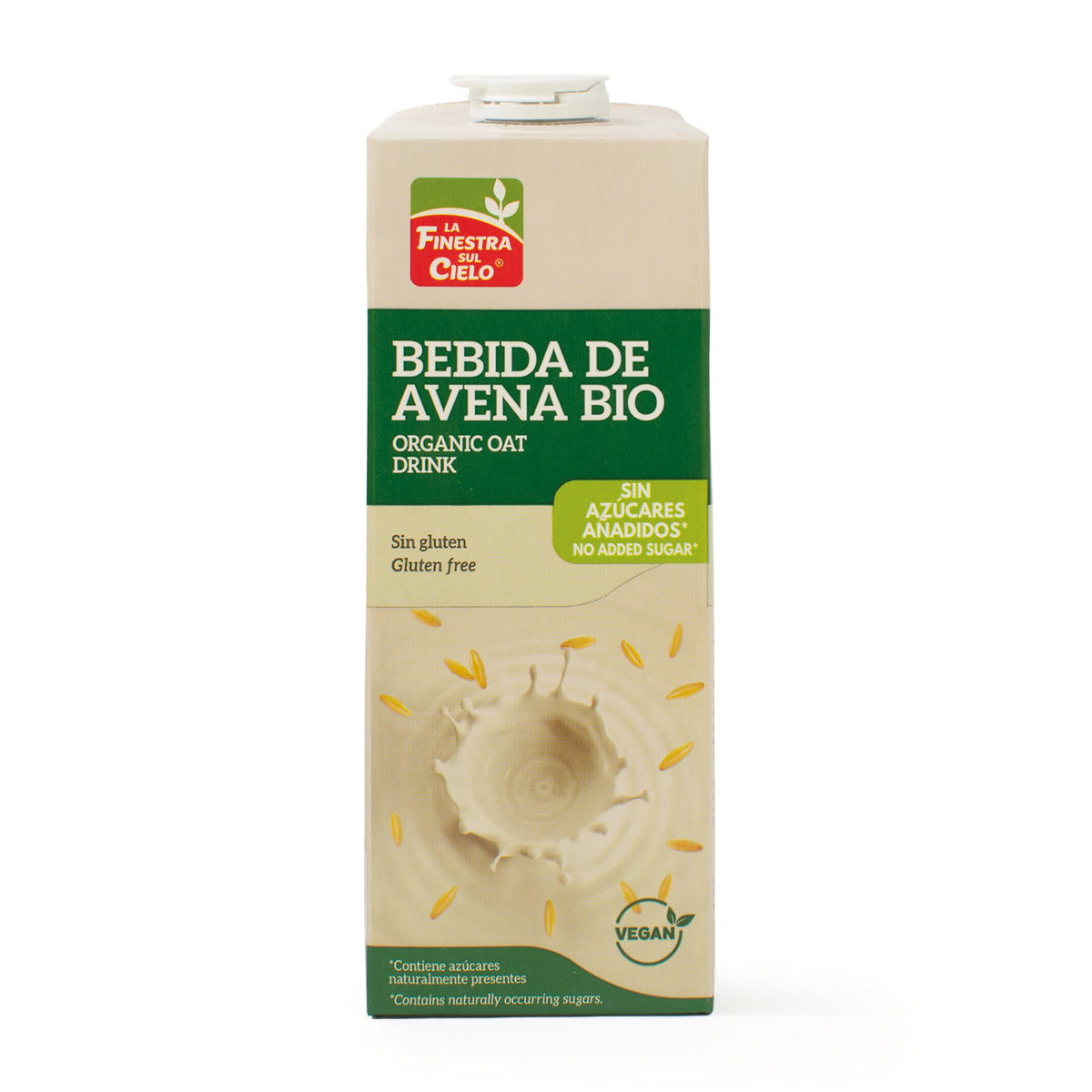 Pack 6 x Bebida de Avena sin Gluten La Finestra Sul Cielo 1 L