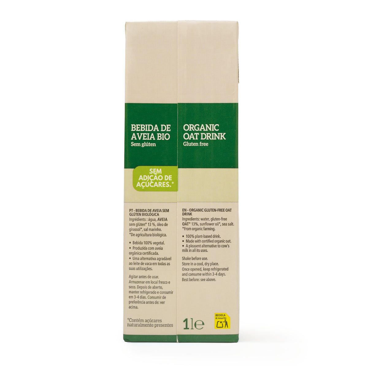 Bebida de Avena sin Gluten Bio La  Finestra Sul Cielo 1 L