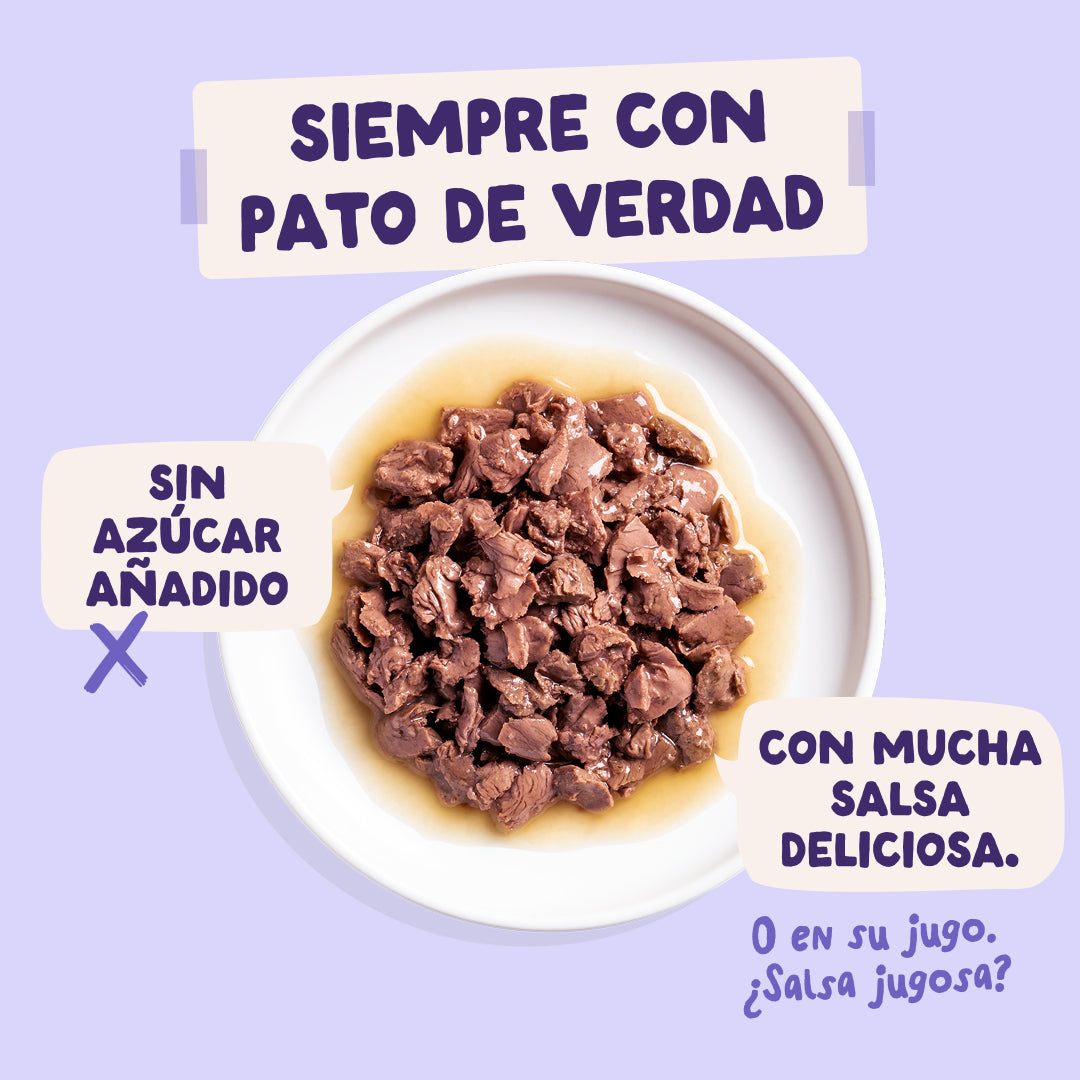 Sobres de comida húmeda Pato & Pavo en Salsa para Gatos Adultos | Edgard & Cooper 85 g