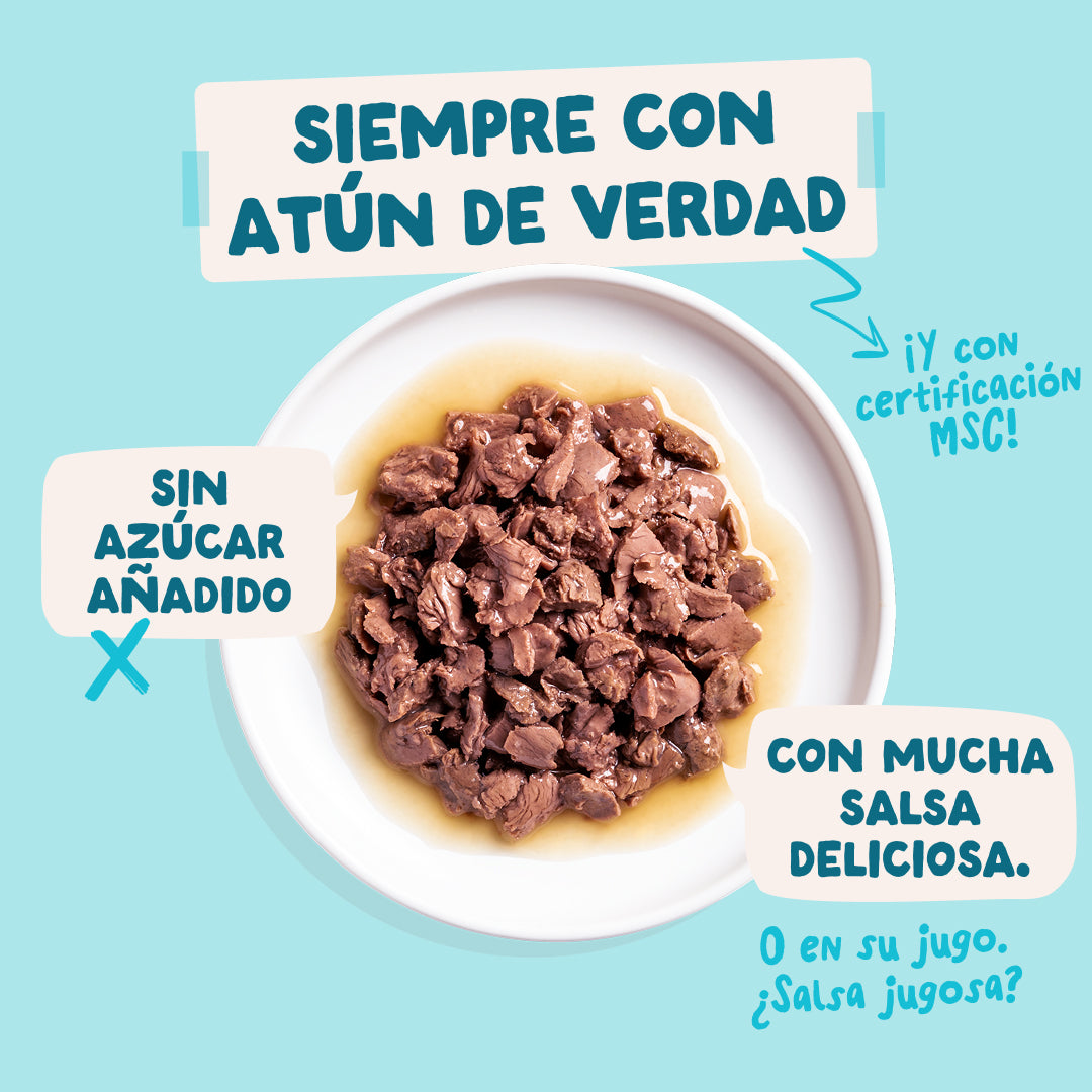 Sobres de comida húmeda Atún & Pollo en Salsa para Gatos Adultos | Edgard & Cooper 85 g