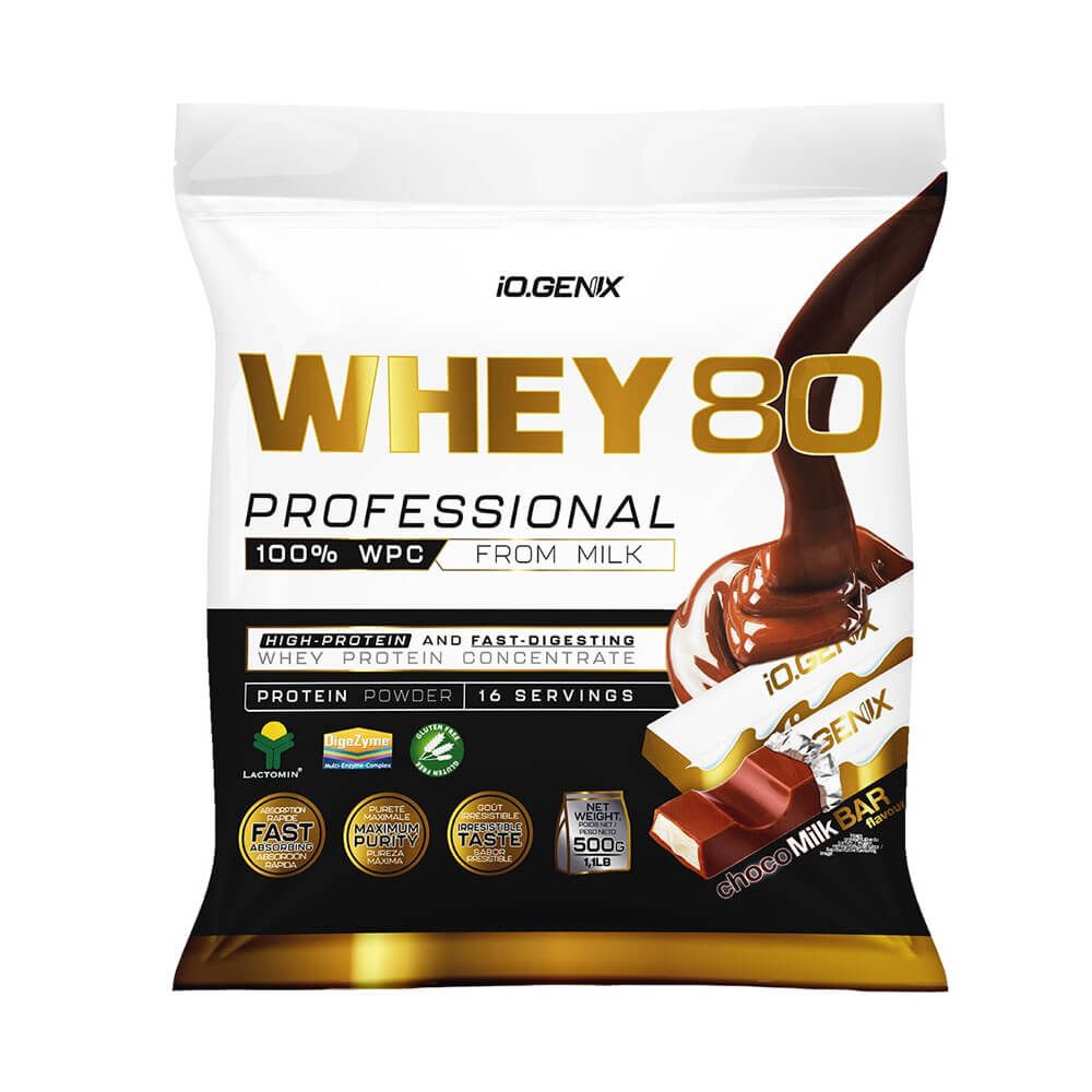 Whey 80 Profesional - 500g - Chocolate Con Leche - Proteina De Suero Whey - Io.genix_0