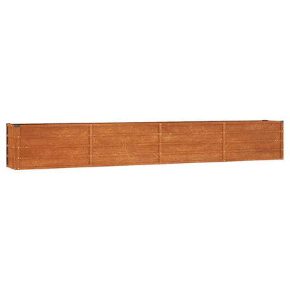 Arriate Oxidado De Acero Corten 320x40x45 Cm_0