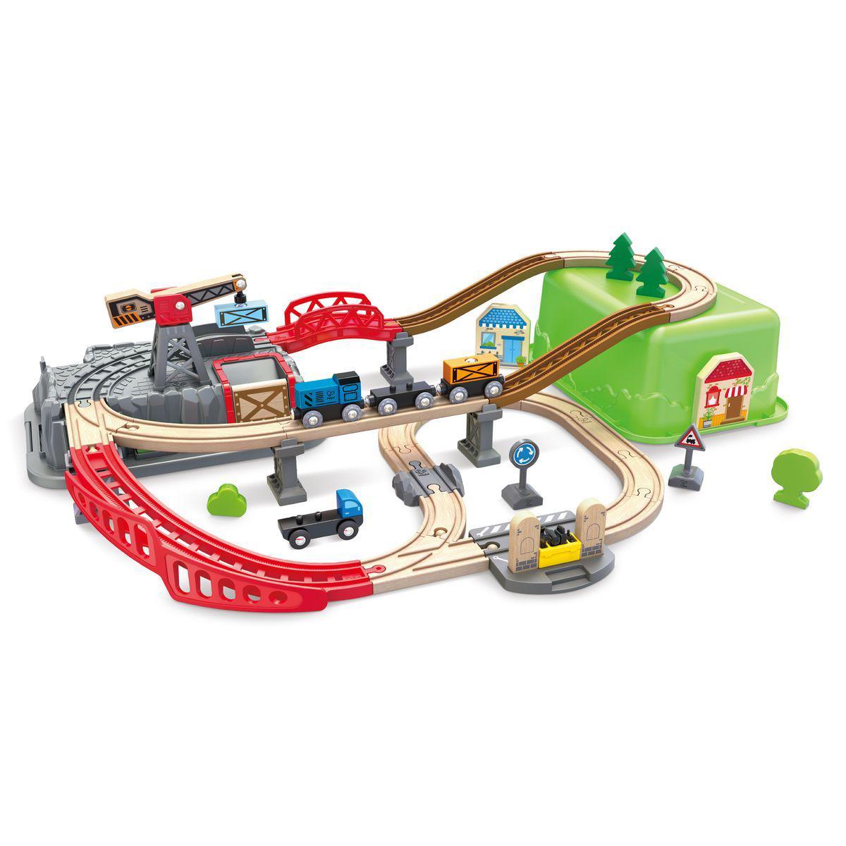Circuito Tren Railway Bucket Hape_5
