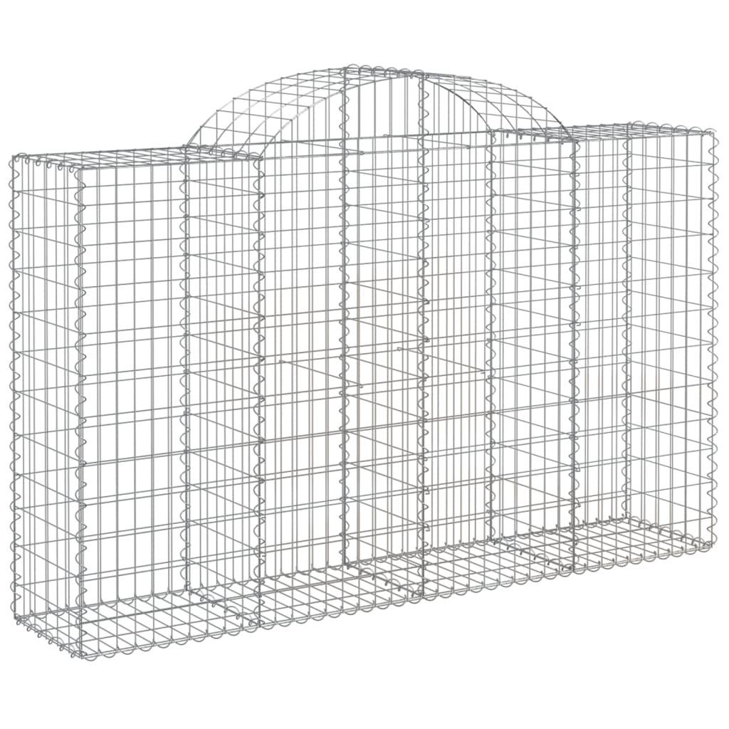 Cestas Gaviones 40 Uds Forma De Arco Hierro 200x50x120/140 Cm_2