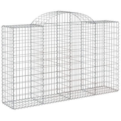 Cestas Gaviones 40 Uds Forma De Arco Hierro 200x50x120/140 Cm_2