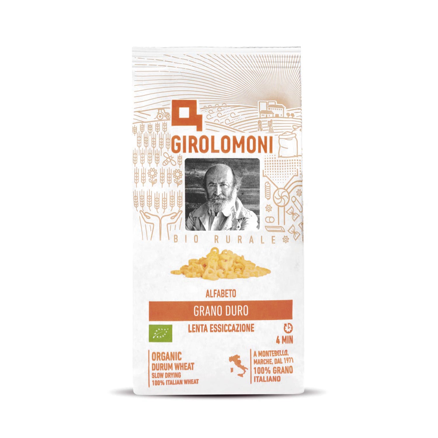 Letras de trigo bio Girolomoni 500g